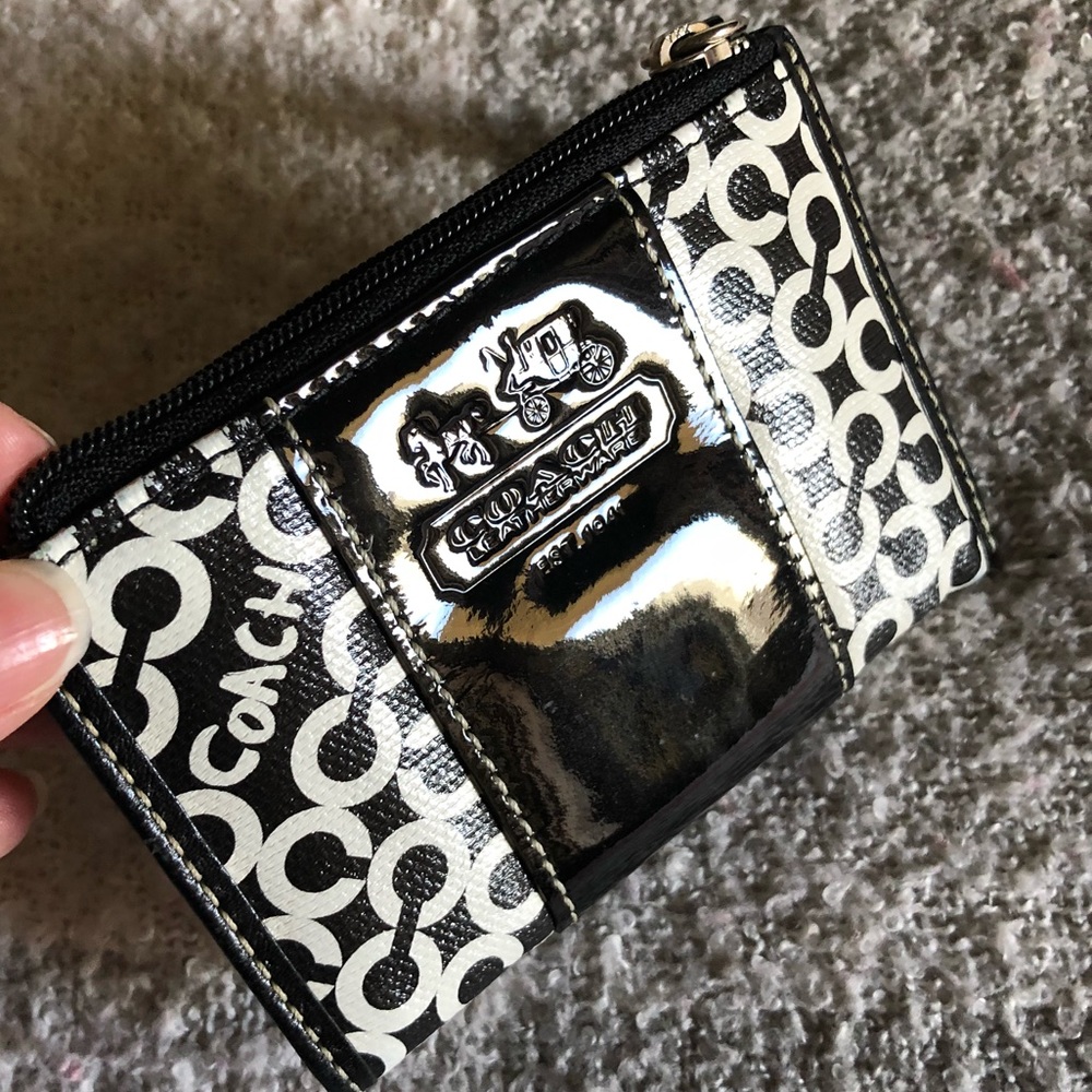 Coach Pop-art signature coin/card case